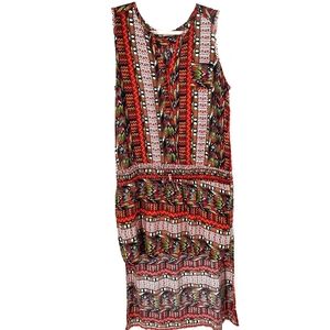 Mia Multicolor Pattern Short to Long Sleeveless Dress